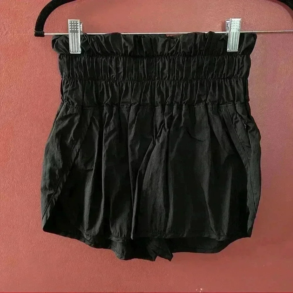 Free People Movement Black Shorts